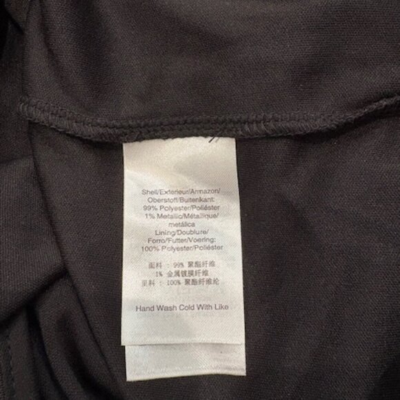 DKNY Floral Chiffon Fit & Flare Dress with Balloon Sleeves & Faux Wrap Skirt - Picture 6 of 6